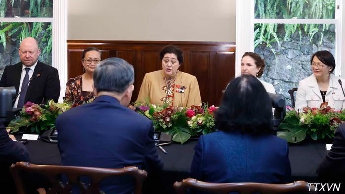 Tổng Bí thư, Chủ tịch nước Tô Lâm hội đàm với Toàn quyền New Zealand Cindy Kiro. (Ảnh: Thống Nhất/TTXVN)