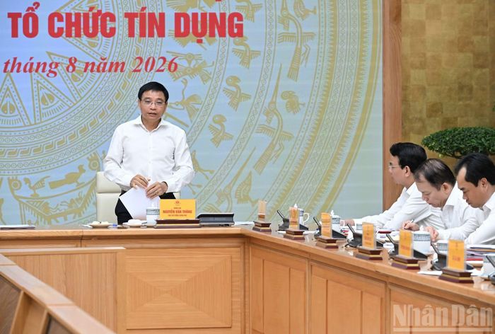 Phó Thủ tướng Nguyễn Văn Thắng phát biểu tại cuộc làm việc.