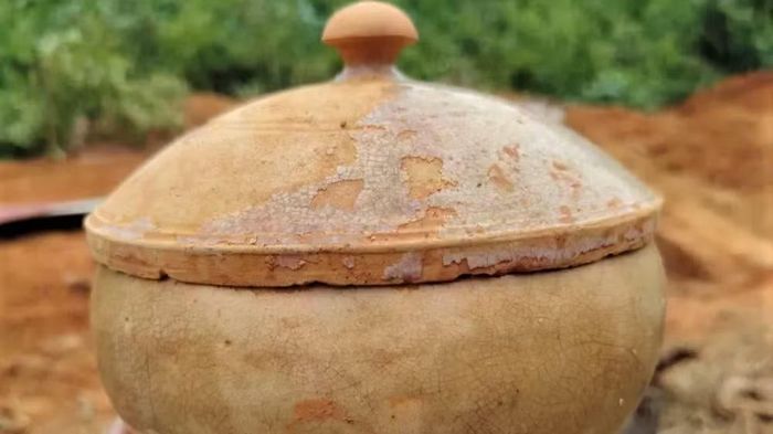 Một số hiện vật được tìm thấy khi khai quật. (Ảnh: Bảo tàng Nghệ An-Xô Viết Nghệ Tĩnh)