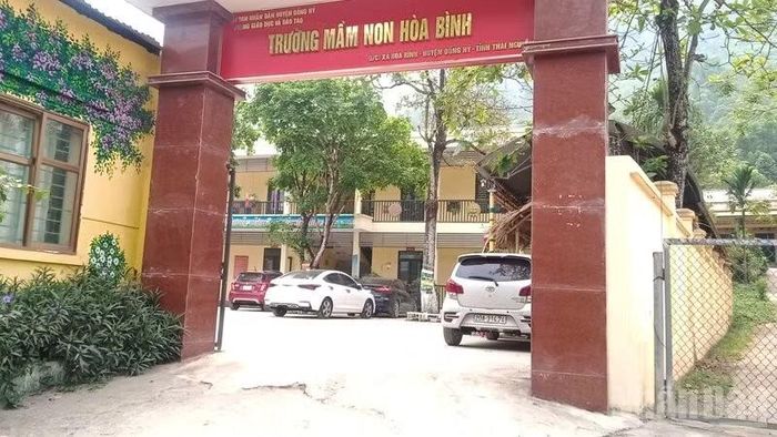 Các trường mầm non trên địa bàn tỉnh được hỗ trợ định mức khoán nấu ăn cho học sinh. (Ảnh: THẾ BÌNH)