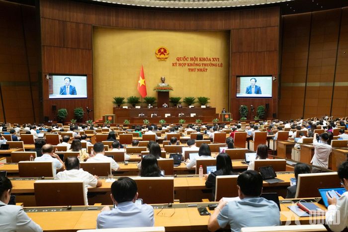 Quang cảnh phiên thảo luận. Ảnh: TRỌNG HẢI 