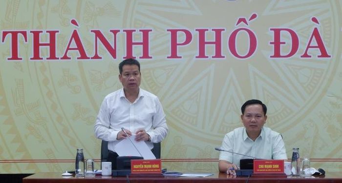 Chủ tịch UBND TP Đà Nẵng Nguyễn Mạnh Hùng phát biểu kết luận tại hội nghị.