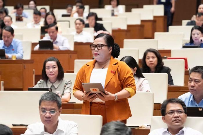 Đại biểu Nguyễn Thị Sửu. Ảnh: Media Quốc hội.