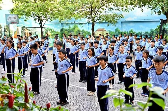 Học sinh Trường Tiểu học Đặng Trần Côn (phường Vĩnh Hôi, TPHCM).