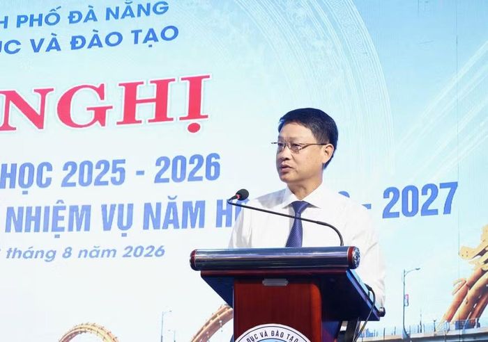 Ông Ngô Xuân Thắng, Phó Bí thư Thành ủy Đà Nẵng phát biểu tại Hội nghị.