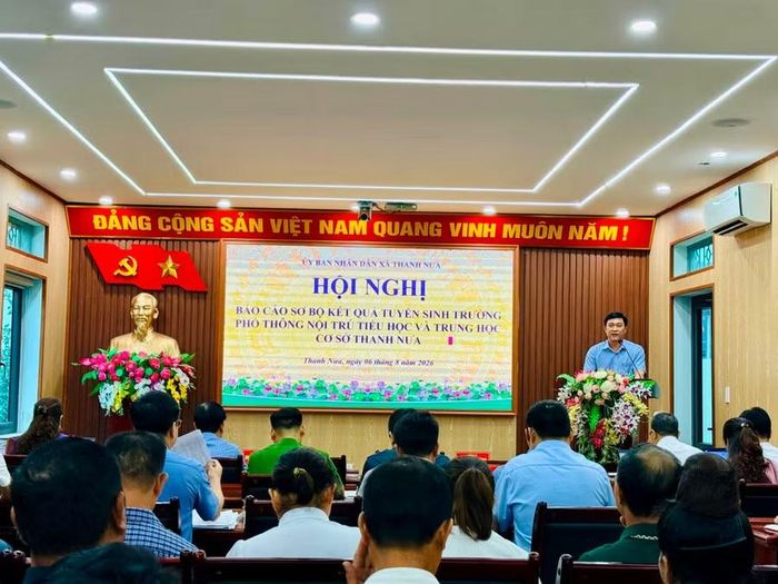 Trường PTNT TH&THCS Thanh Nưa (Điện Biên) thông qua kết quả tuyển sinh.