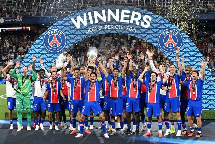 PSG vô địch Siêu cúp châu Âu.