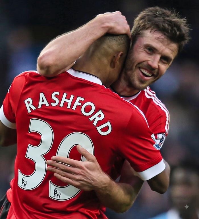 HLV Carrick khi còn là cầu thủ đã sát cánh nhiều năm với Rashford.