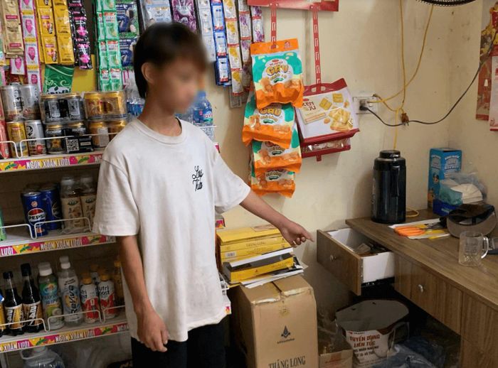 Nguyễn Văn Đạt khai nhận thực hiện vụ trộm cắp số tiền hơn 4,7 triệu đồng. (Ảnh: CAHY).