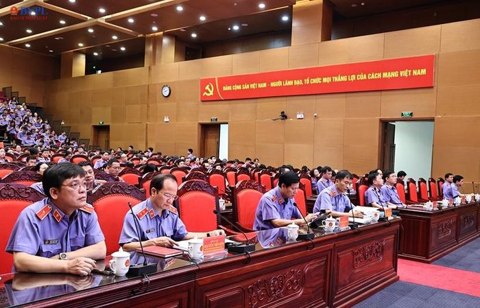 Đại biểu dự Hội nghị tại điểm cầu trụ sở VKSND tối cao.