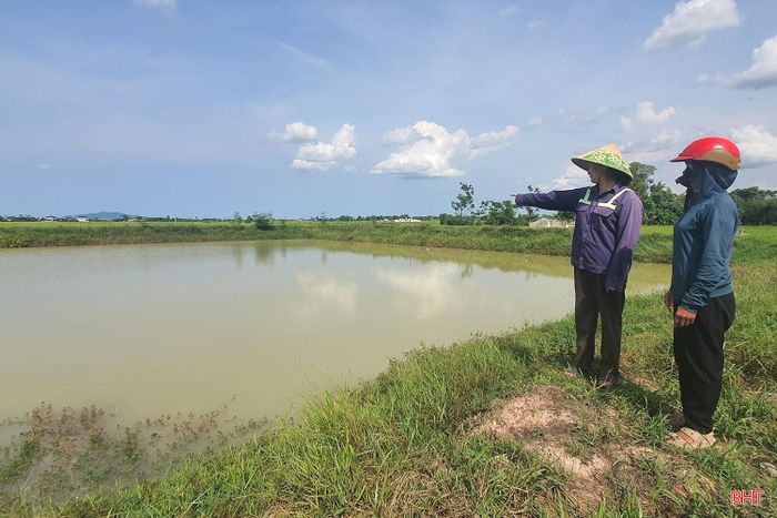 Suốt hàng chục năm qua, gia đình bà Hồ Thị Tý (thôn Nam Sơn, xã Xuân Lộc) phải sử dụng nguồn nước mưa và nước từ một giếng làng nằm giữa cánh đồng. Dù biết nguồn nước không thực sự đảm bảo, nhưng vì chưa có lựa chọn khác nên vẫn phải sử dụng.