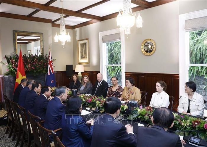 Tổng Bí thư, Chủ tịch nước Tô Lâm hội đàm với Toàn quyền New Zealand Cindy Kiro. Ảnh: Thống Nhất/TTXVN