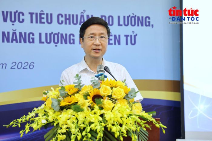 Ông Nguyễn Hữu Quân, Phó Vụ trưởng Vụ Pháp chế Bộ KH&CN, phát biểu tại hội nghị.