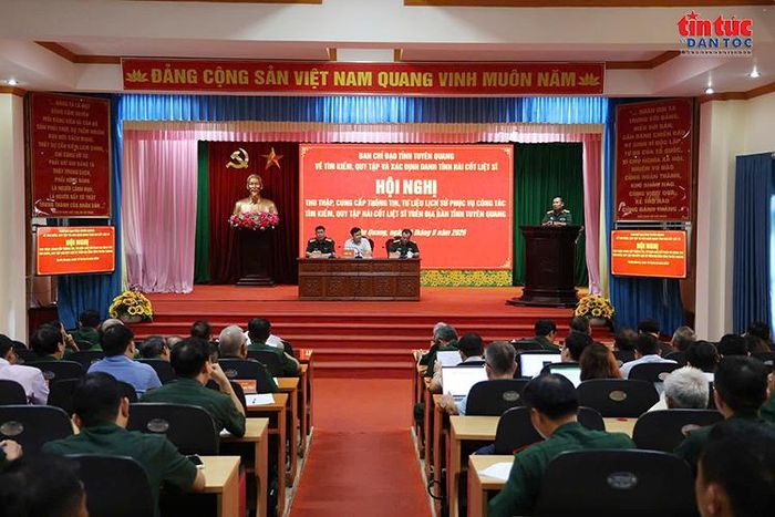 Hội nghị thu thập, cung cấp thông tin, tư liệu lịch sử phục vụ công tác tìm kiếm, quy tập hài cốt liệt sĩ trên địa bàn tỉnh Tuyên Quang.