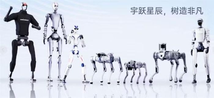 Một số sản phẩm robot của Unitree. Ảnh: Thepaper.