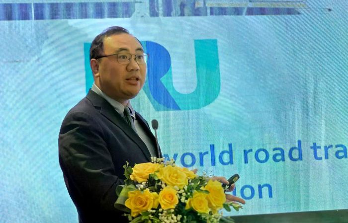 Ông Wang Ran, đại diện Liên đoàn Vận tải Đường bộ Quốc tế (IRU) phụ trách khu vực ASEAN. Ảnh XM.