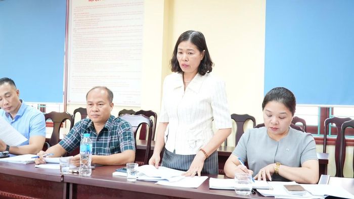 Đại diện Sở Tư pháp tỉnh trao đổi, thảo luận
