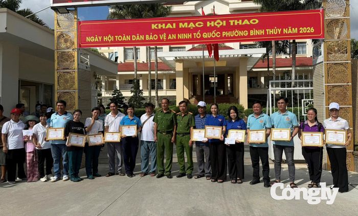 Phần trao giải kết thúc hội thao