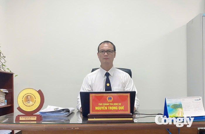 Thẩm phán Nguyễn Trọng Quế - Phó Chánh toà Hình sự TAND tỉnh Cà Mau