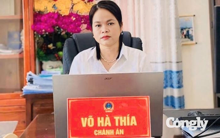Bà Võ Hà Thía, Chánh án TAND khu vực 4 - Cần Thơ