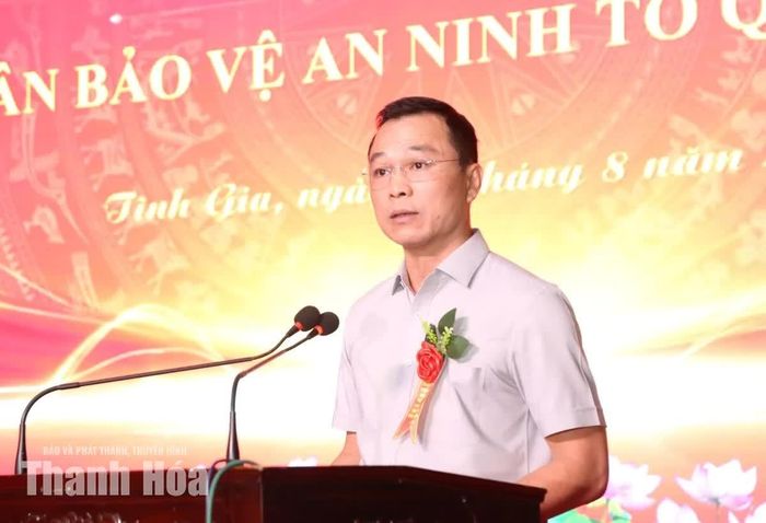 Chủ tịch UBND tỉnh Tô Anh Dũng phát biểu tại ngày hội.