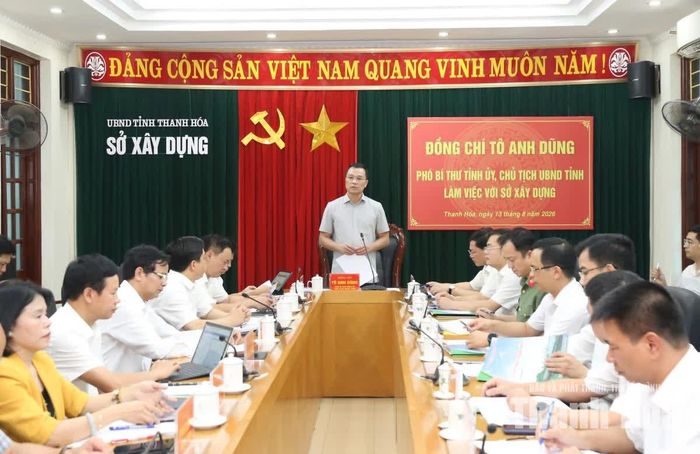 Chủ tịch UBND tỉnh Tô Anh Dũng phát biểu chỉ đạo tại buổi làm việc.