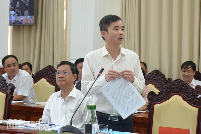 Đại diện Công ty JR Energy (Asia) Limited tại thị trường Việt Nam kiến nghị tại hội nghị.
