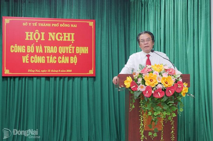 Bác sĩ chuyên khoa I Nguyễn An Linh phát biểu nhận nhiệm vụ. Ảnh: Hạnh Dung