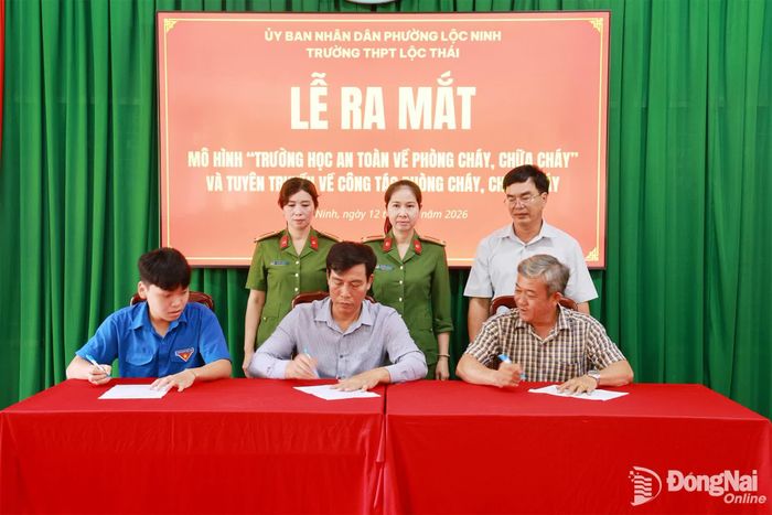Ký kết biên bản thực hiện mô hình