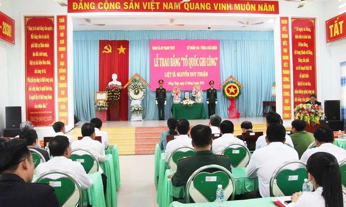 Quang cảnh buổi lễ.