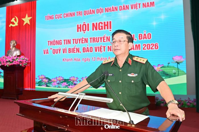 Thượng tướng Trương Thiên Tô phát biểu chỉ đạo tại hội nghị.