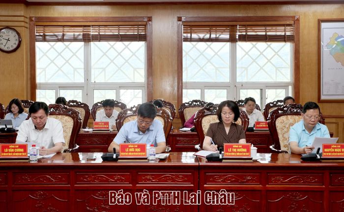 Các đại biểu dự buổi làm việc. 