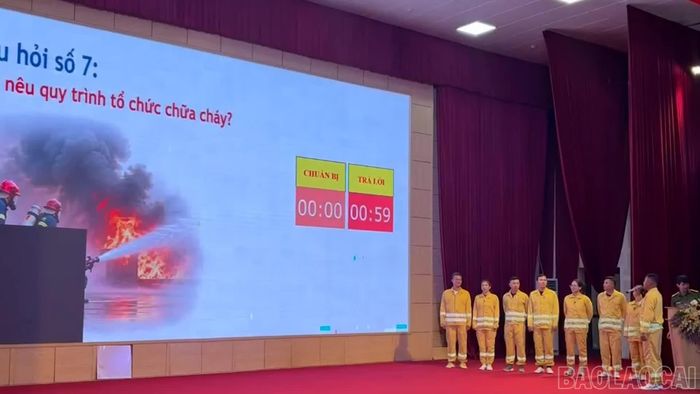 Phần thi lý thuyết đòi hỏi các vận động viên nắm vững kiến thức, tập trung, bình tĩnh và xử lý nhanh, chính xác các câu hỏi được bốc thăm.