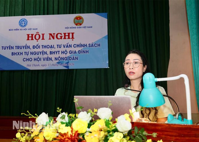 Đại diện lãnh đạo Trung ương Hội Nông dân Việt Nam phát biểu tại hội nghị.