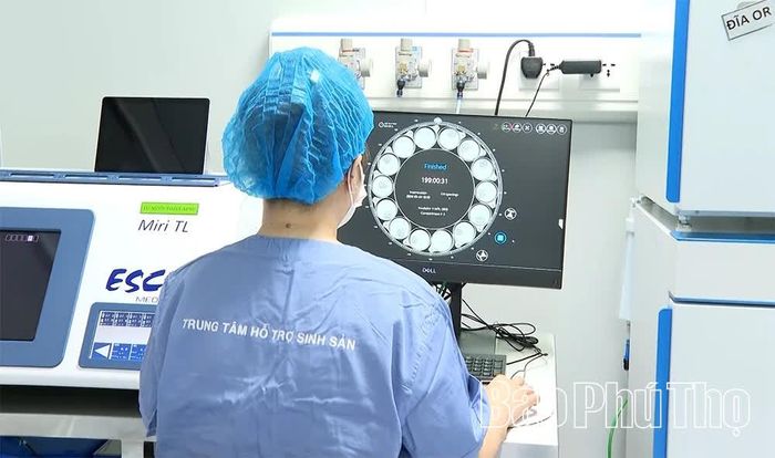 Các phôi thai được nuôi bằng công nghệ hiện đại tại Trung tâm Hỗ trợ sinh sản, Bệnh viện Sản nhi Vĩnh Phúc.