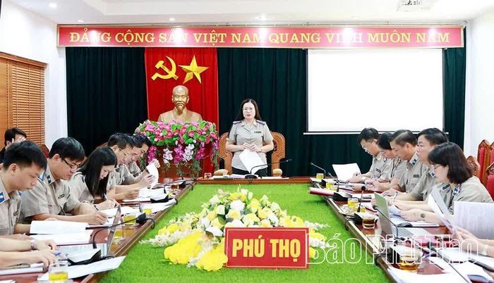 Trưởng THADS tỉnh Nguyễn Thị Kim Yến phát biểu tại hội nghị.