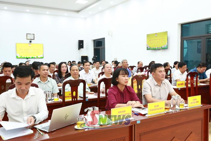 Các đại biểu tham dự Hội nghị bất thường Uỷ ban MTTQ Việt Nam tỉnh khóa XVI, nhiệm kỳ 2025-2030.