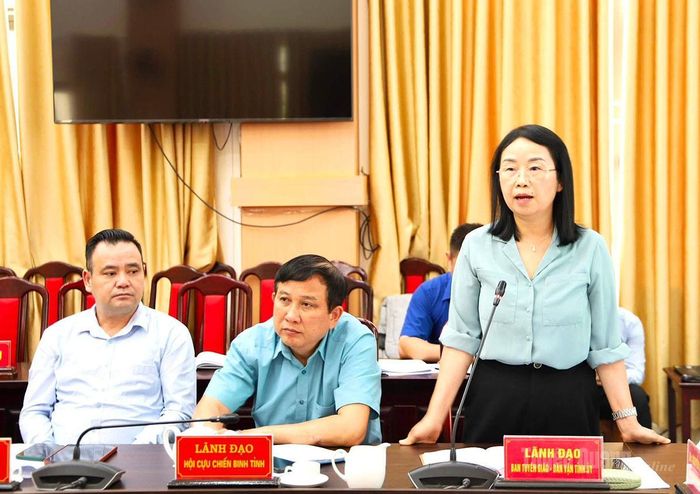 Lãnh đạo Ban Tuyên giáo và Dân vận Tỉnh ủy phát biểu tại Hội nghị phản biện xã hội.