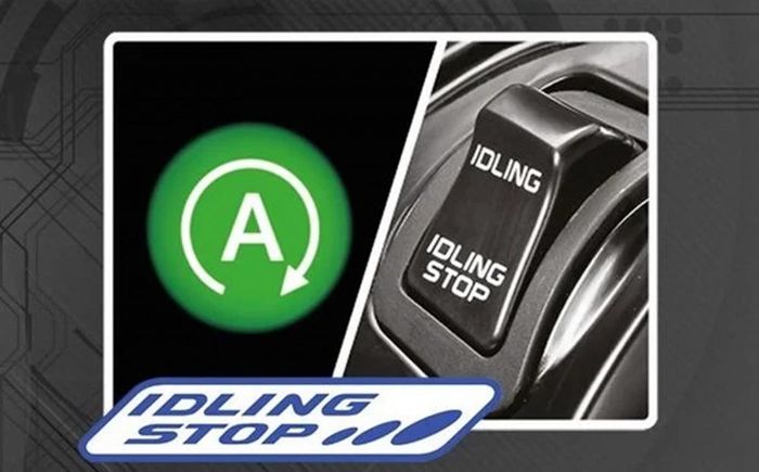 Biểu tượng chữ A nằm trong vòng mũi tên trên xe máy tay ga là ký hiệu của hệ thống Idling Stop