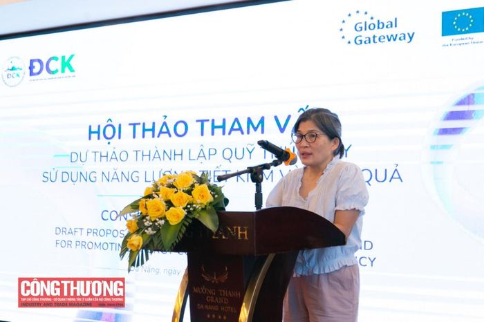 Bà Trần Thùy Dương - Giám đốc Chương trình Phái đoàn Liên minh châu Âu tại Việt Nam cho biết Quỹ Thúc đẩy sử dụng năng lượng tiết kiệm và hiệu quả là một sáng kiến quan trọng để chuyển các mục tiêu và chính sách về hiệu quả năng lượng thành những hành động và khoản đầu tư cụ thể.