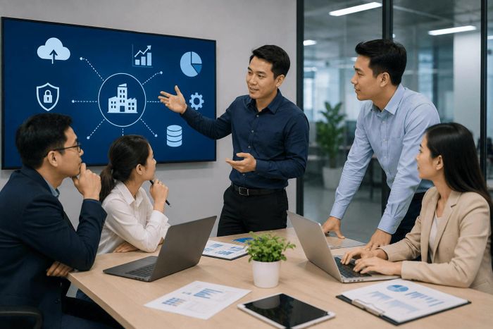 Chương trình cung cấp những giải pháp có thể ứng dụng trong quản trị nội bộ, nguồn nhân lực