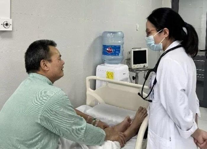Người bệnh hồi phục sau 5 ngày điều trị tích cực. Ảnh: BVCC