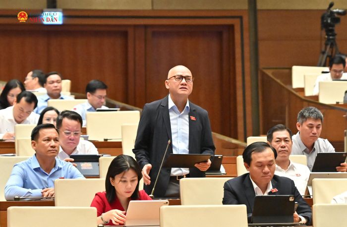 ĐBQH Bế Trung Anh (Đắk Lắk) phát biểu