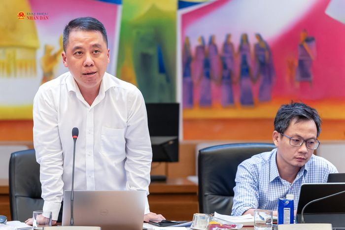 Cục trưởng Cục Chuyển đổi số Lã Hoàng Trung phát biểu