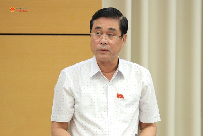 ĐBQH Nguyễn Cao Sơn (Phú Thọ) phát biểu tại phiên họp