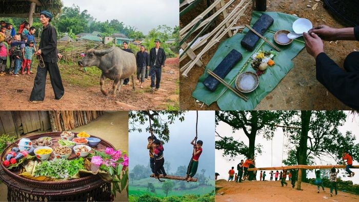 Con trâu hiến tế trong lễ hội Khô Già Già và các trò chơi dân gian trong lễ hội - Ảnh: D.Toản