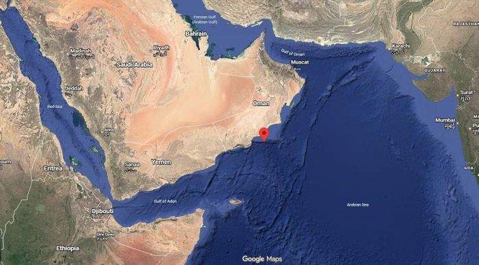Vị trí tàu Caroline Bezengi. Đồ họa: GoogleMaps