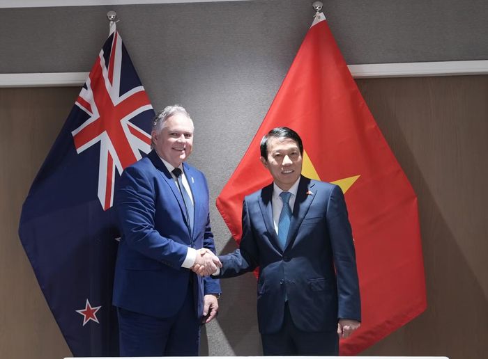  Bộ trưởng Lương Tam Quang và Bộ trưởng Cảnh sát New Zealand Mark Mitchell. 