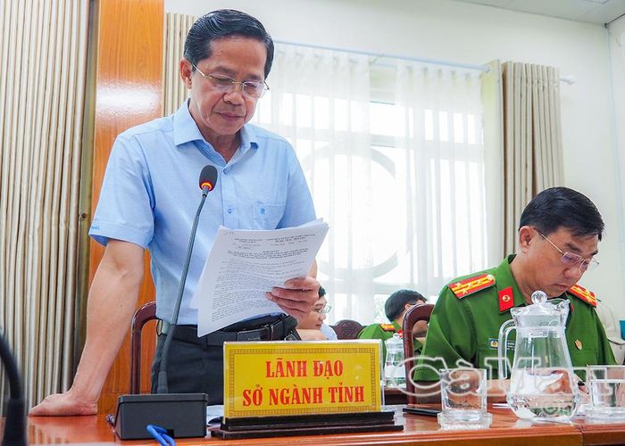  Phó Giám đốc Sở Giáo dục và Đào tạo Tạ Thanh Vũ  thông tin về Dự thảo Nghị quyết quy định nguyên tắc, tiêu chí, định mức phân bổ ngân sách nhà Nước của Chương trình MTQG về hiện đại hoá, nâng cao chất lượng giáo dục và đào tạo giai đoạn 2026-2030 trên địa bàn tỉnh Cà Mau.