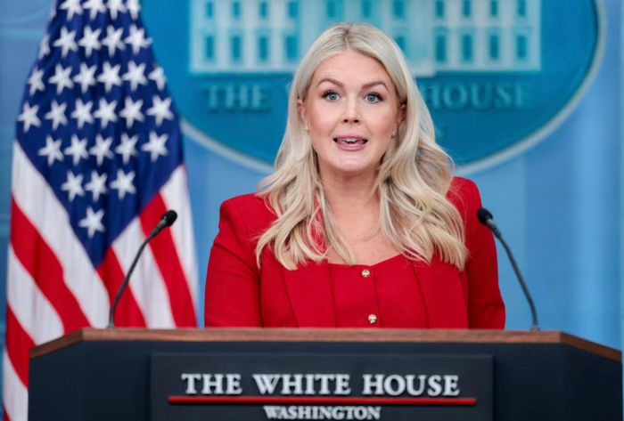 Thư ký báo chí Nhà Trắng Karoline Leavitt. (Ảnh: Reuters)